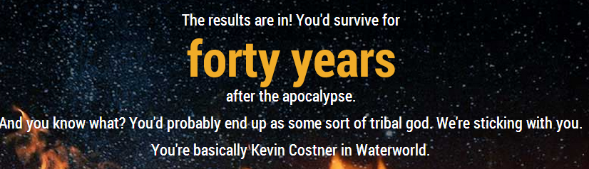 How Long Would You Survive After The Apocalypse