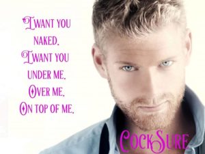 cocksure graphic - fake engagement romance