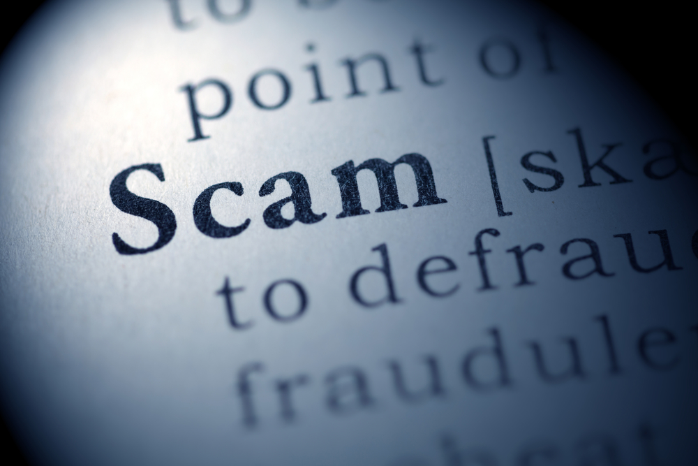 Dictionary, Dictionary definition of the word Scam, to deceive