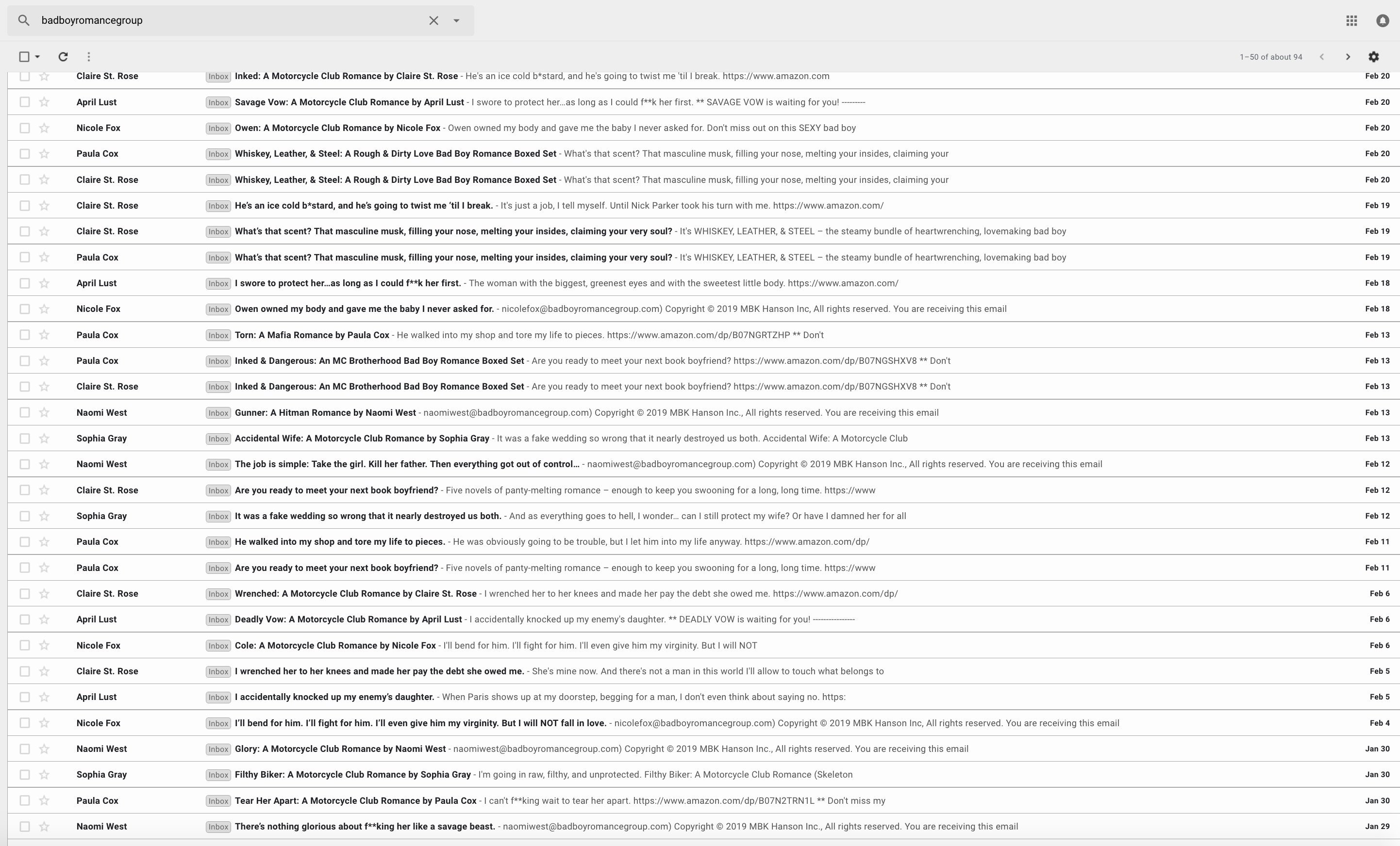 list sample 3