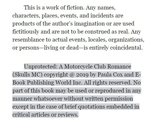cox with copyright date of 2019 on a book that was pubbed in 2016