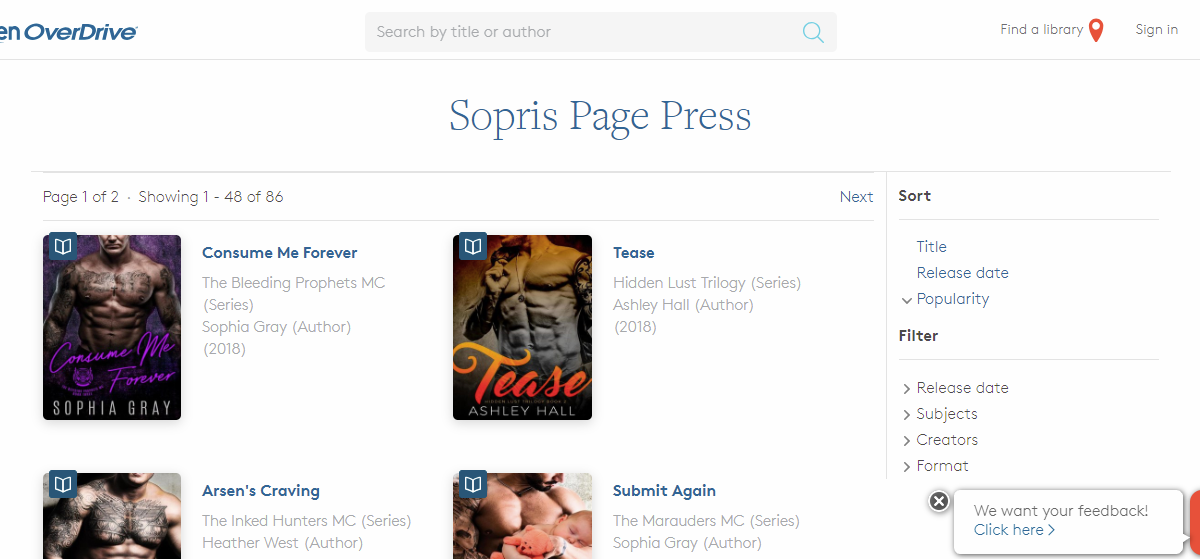 Screenshot - Overdrive - Sopris Press