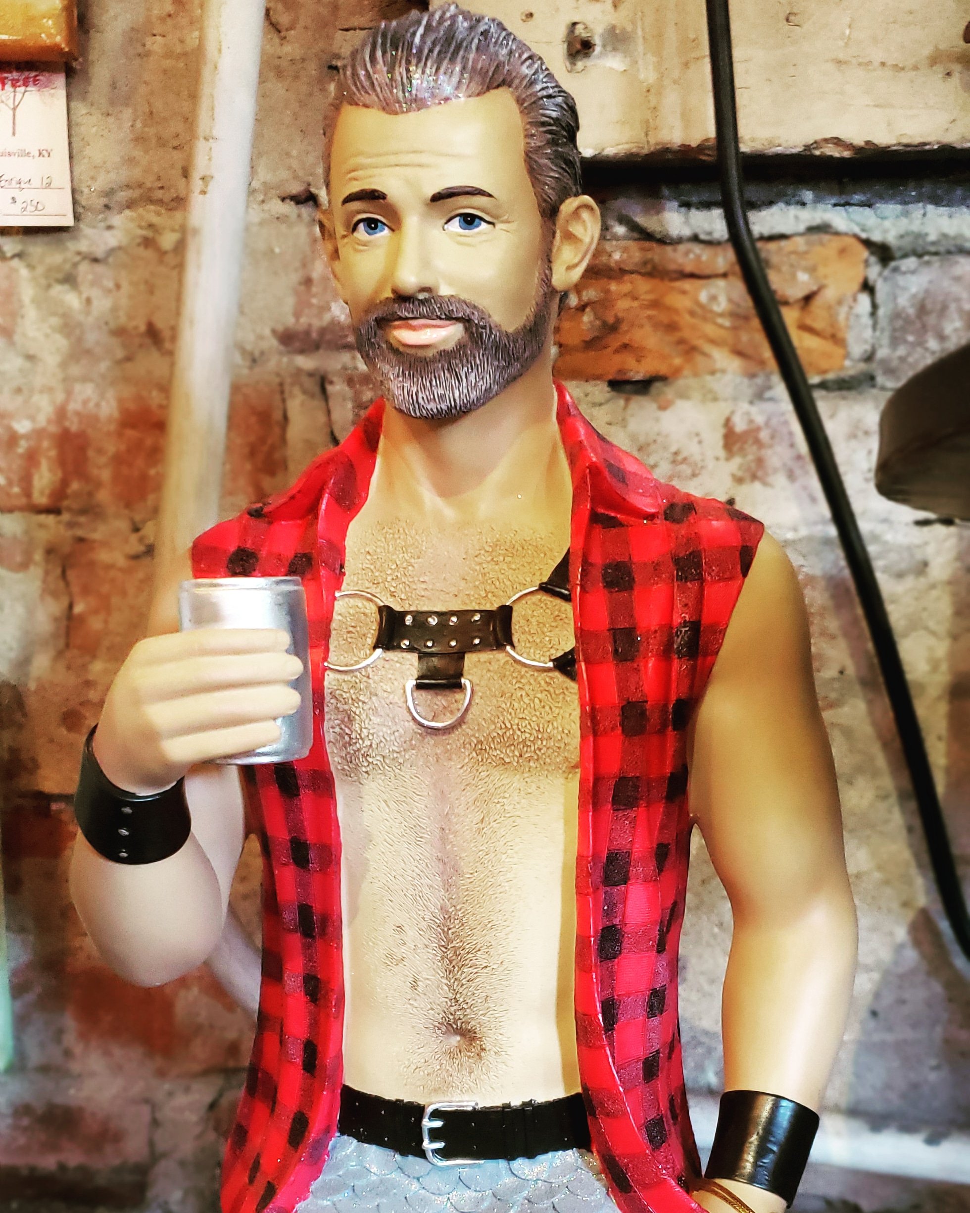 Red Tree's sexy studmuffin merman with silver hair & beard