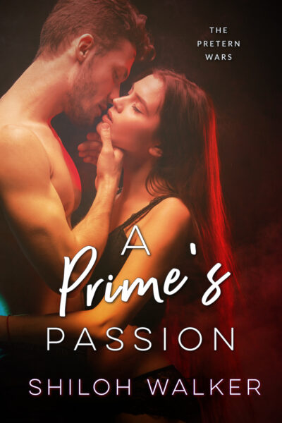 Man and woman embracing as they kiss - new paranormal romance, Cover for A Prime's Passion